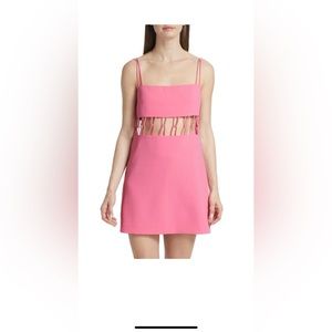 Alexis Kim Caged Cut-Out Mini Dress, Primrose, Size XS